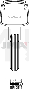 JMA BRI-25 Specijalan ključ (Silca BD11 / Errebi BD12R)