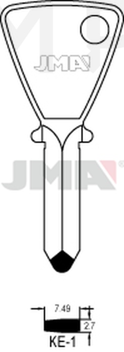 JMA KE-1 Specijalan ključ (Silca KE1 / Errebi KC1)