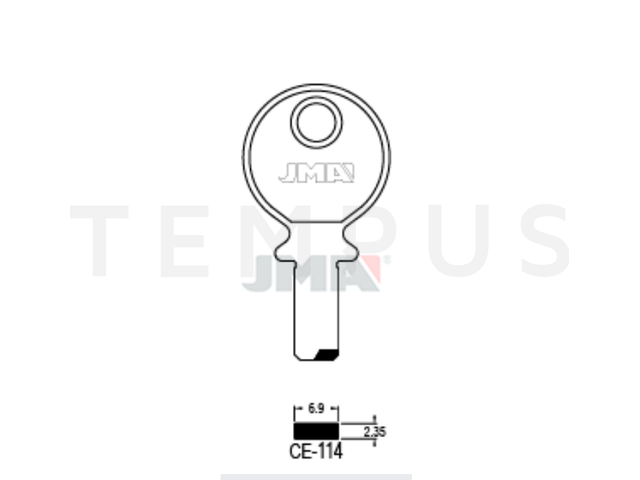 CE-114 Specijalan ključ (Silca CE131 / Errebi CE42) 17723