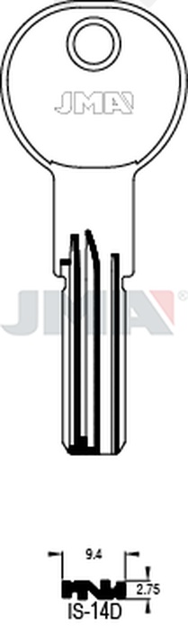 JMA IS-14D Specijalan ključ (Silca IE15 / Errebi I15)