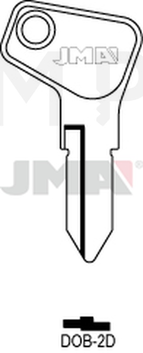JMA DOB-2D Cilindričan ključ (Silca TB2 / Errebi TA5)