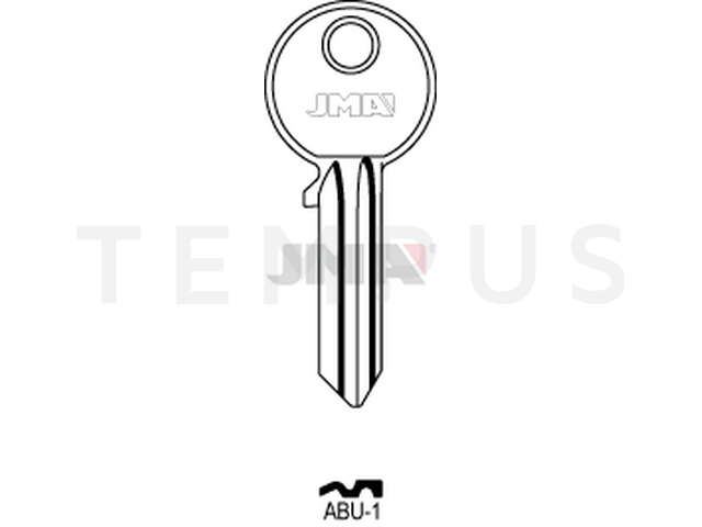 ABU-1 Cilindričan ključ (Silca AB8R / Errebi AU6R ) 12450