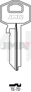 JMA TE-7D Cilindričan ključ (Silca TE3 / Errebi TS8)