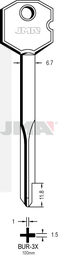 JMA BUR-3X Krstasti ključ (Silca XBW3 / Errebi FX100)