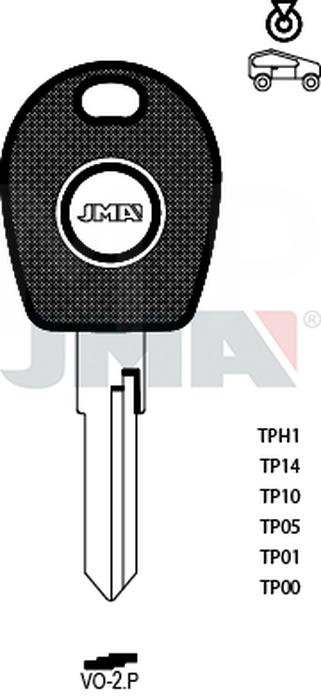 JMA TP00VO-2.P (Silca HU49T0 / Errebi T00HF44P)