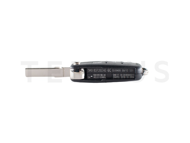 EL VW 02 A - VW daljinac 3 tastera KEYLESS 5K0 837 202 AJ, aftermarket, ID48 433MHz 21568