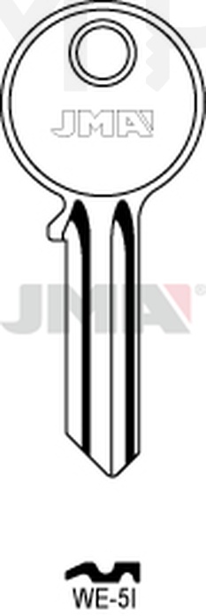 JMA WE-5I Cilindričan ključ (Silca WE2R / Errebi WK4S)