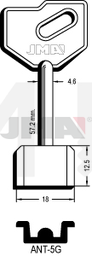 JMA ANT-5G Kasa ključ (Silca 5AU7 / Errebi 1AN11)