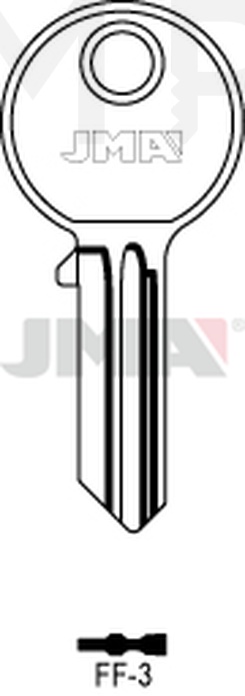 JMA FF-3 Cilindričan ključ (Silca FF15 / Errebi FF12)