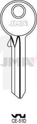 JMA CE-51D Cilindričan ključ (Silca CE3 / Errebi CE7D)