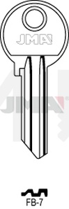 JMA FB-7 Cilindričan ključ (Silca FB14R / Errebi F28R)