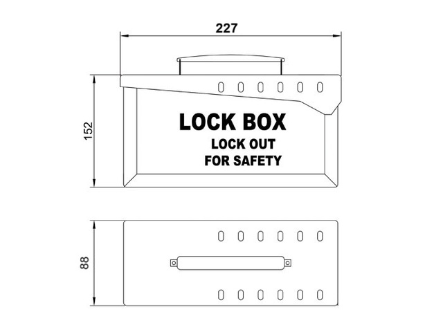 Lockout Tagout Loto Kutija - LCK KUTIJA 12 KATANACA 14453