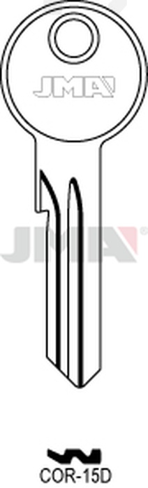 JMA COR-15D Cilindričan ključ (Silca CB86 / Errebi CO37)