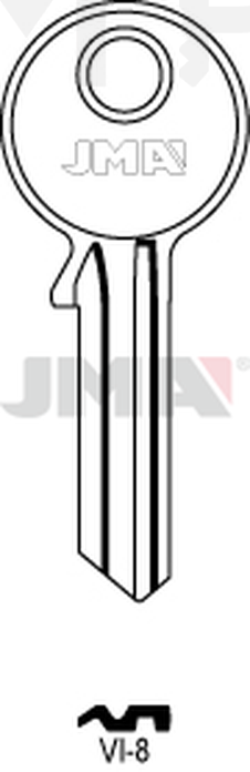 JMA VI-8 Cilindričan ključ (Silca VI3R / Errebi VS5R)