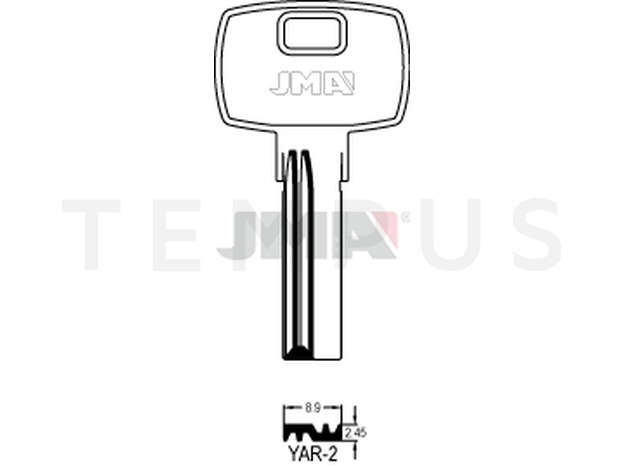 Jma YAR-2 Specijalan ključ (Silca YD7R / Errebi YR2R) 14137