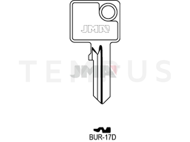 BUR-17D Cilindričan ključ (Silca BUR22 / Errebi BG34)