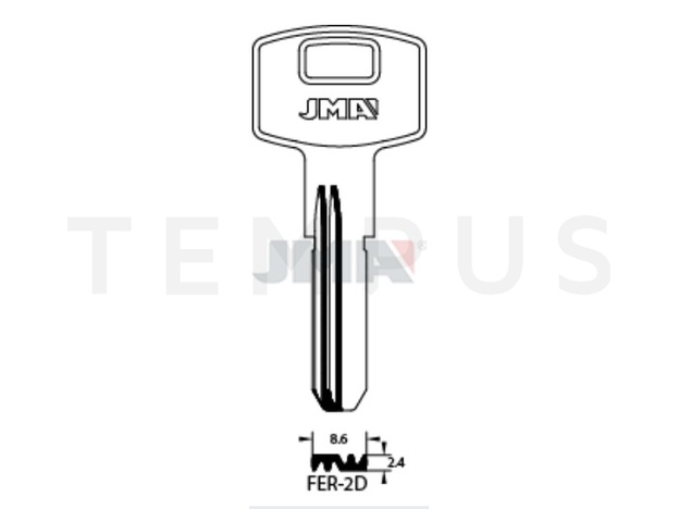 Jma FER-2D Specijalan ključ (Silca FI4R / Errebi FM4) 19981