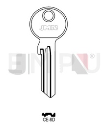 JMA CE-8D Cilindričan ključ (Silca CE20 / Errebi CE31)