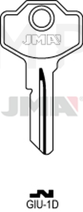 JMA GIU-1D Cilindričan ključ (Silca SM1R, IBF1 / Errebi GU1R, IBF1)