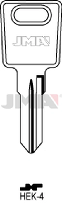 JMA HEK-4 Cilindričan ključ (Silca HN3 / Errebi HE4)