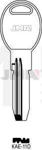 JMA KAE-11D Specijalan ključ (Silca KLE9R / Errebi KAL11)