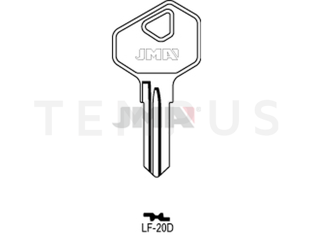 LF-20D Cilindričan ključ (Silca LF27R / Errebi LF36R) 13385