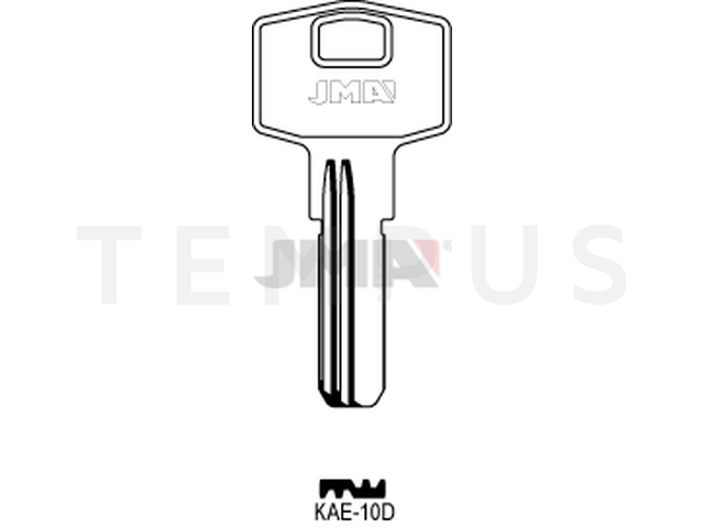 KAE-10D Specijalan ključ (Silca KLE8R / Errebi KAL7) 13300