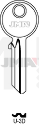 JMA U-3D Cilindričan ključ (Silca UL058 / Errebi U5PD)