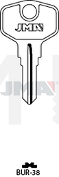 JMA BUR-38 Cilindričan ključ (Silca BUR61R / Errebi BG52)