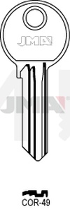 JMA COR-49 Cilindričan ključ (Silca CB95R / Errebi CO51R)