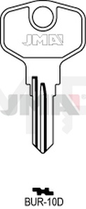 JMA BUR-10D Cilindričan ključ (Silca HPP1R, BUR52R / Errebi BG36R)