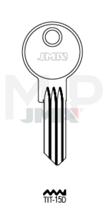 JMA TIT-15D Cilindričan ključ (Silca TN36 / Errebi TT14)