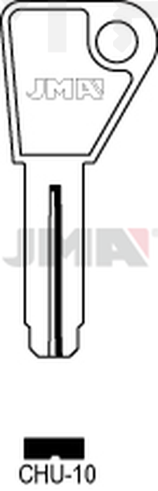 JMA CHU-10 Specijalan ključ (Silca CHU7 / Errebi CB7)