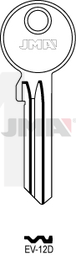 JMA EV-12D Cilindričan ključ (Silca EV81X / Errebi EV20)