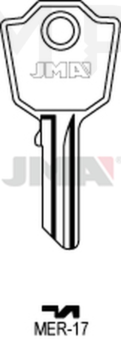 JMA MER-17 Cilindričan ključ (Silca MER4 / Errebi MRP5)