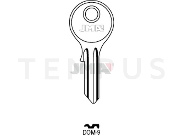 DOM-9 Cilindričan ključ (Silca DM2R / Errebi DM7R) 12893