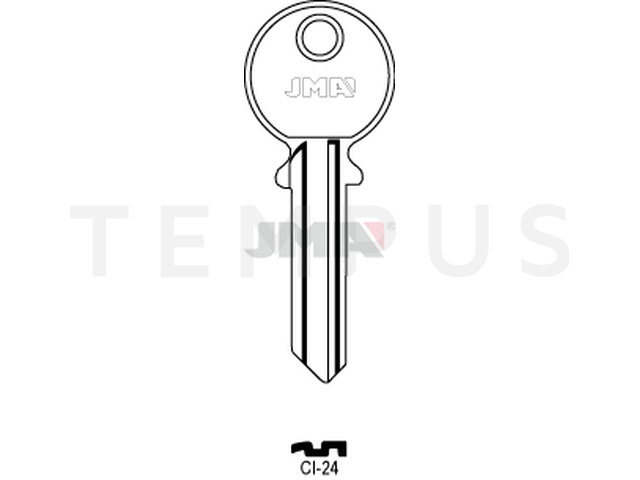 CI-24 Cilindričan ključ (Silca CS501 / Errebi CG6S) 12715