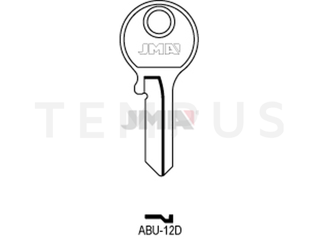 ABU-12D Cilindričan ključ (Silca AB13R  / Errebi AU13R ) 12455