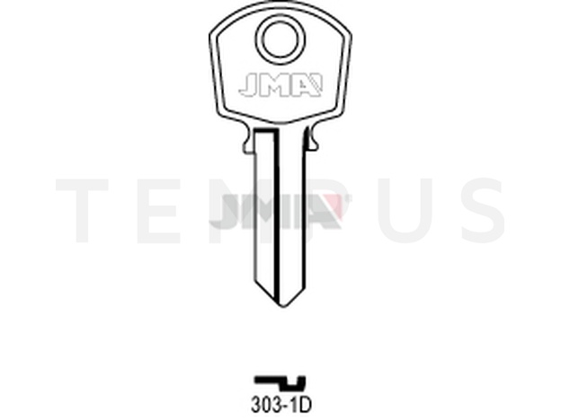303-1D Cilindričan ključ