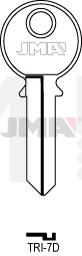 JMA TRI-7D Cilindričan ključ (Silca TL1 / Errebi TR1R)