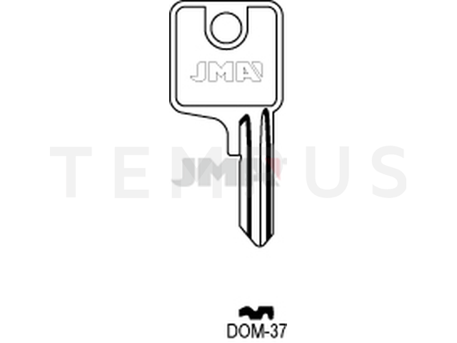 DOM-37 Cilindričan ključ (Silca DM34R / Errebi DM32R) 12880