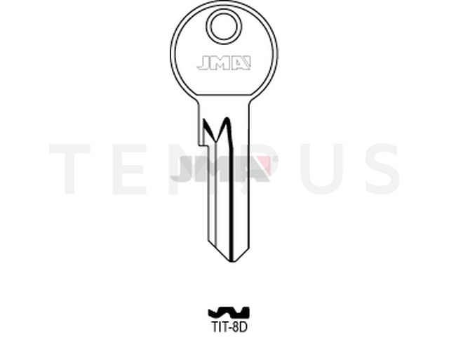 TIT-8D Cilindričan ključ (Silca TN16X / Errebi SAT1) 13772