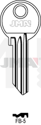 JMA FB-5 Cilindričan ključ (Silca FB22R / Errebi F42R)