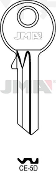 JMA CE-5D Cilindričan ključ (Silca CE2 / Errebi CE5D)