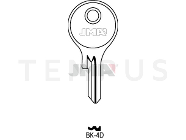 BK-4D Cilindričan ključ (Silca BK4 / Errebi KS3X)