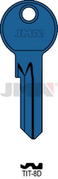 JMA TIT-8D AZUL Cilindričan ključ (Silca TN16X / Errebi SAT1)