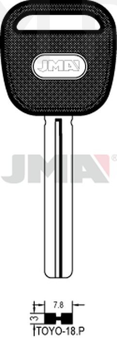 JMA TOYO-18.P (Silca MAZ23LP, TOY40P / Errebi MZ22P113, TY43P80)