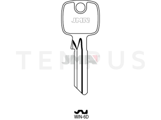 WIN-6D Cilindričan ključ (Silca TO21, TO125X / Errebi TK5DJ, TK6) 14085