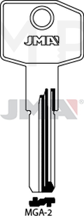 JMA MGA-2 kl.mn2s Specijalan ključ (Silca MG9 / Errebi MG11)