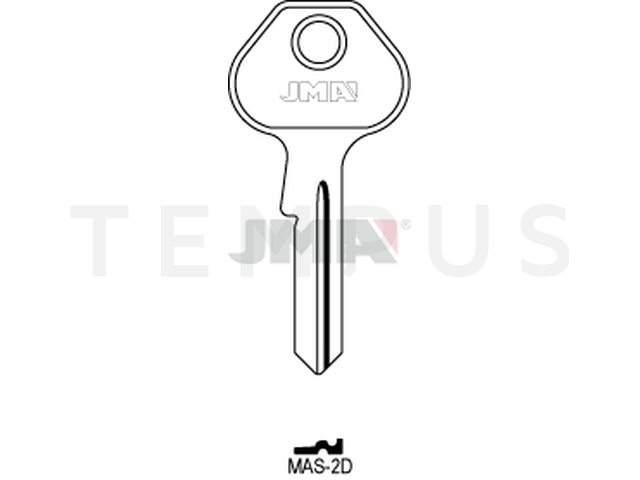 MAS-2D Cilindričan ključ (Silca MS17 / Errebi M16) 13420